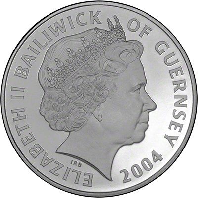 Guernsey 5 Pounds - Elizabeth II Crimea War; Silver Proof obverse