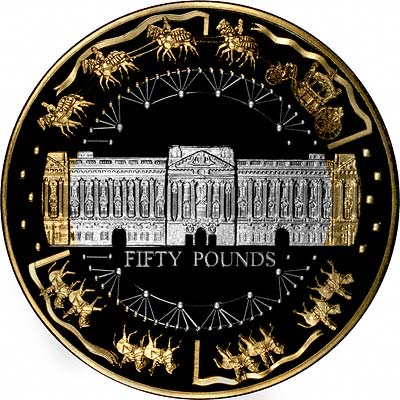 Guernsey 50 Pounds - Elizabeth II Golden Jubilee