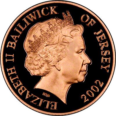 Jersey 25 Pounds - Elizabeth II Golden Jubilee; Gold Proof obverse