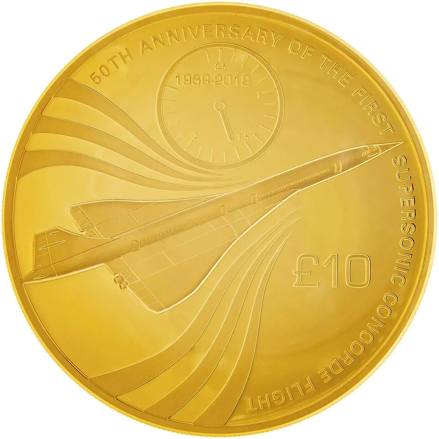 Jersey 10 Pounds - Elizabeth II Supersonic Concorde Flight