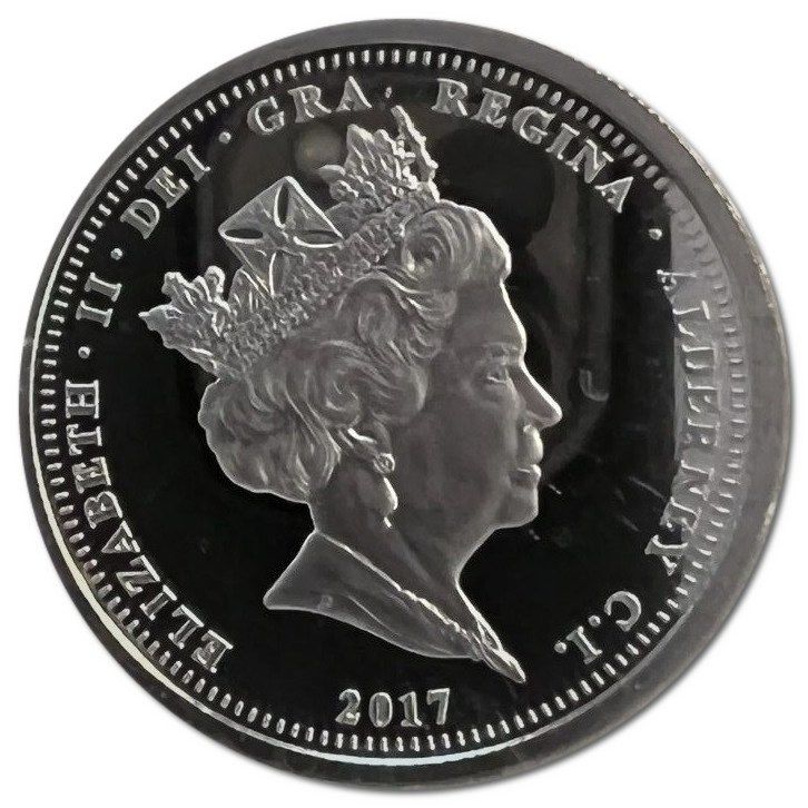 Alderney 5 Pounds - Elizabeth II Diana; Silver Proof obverse