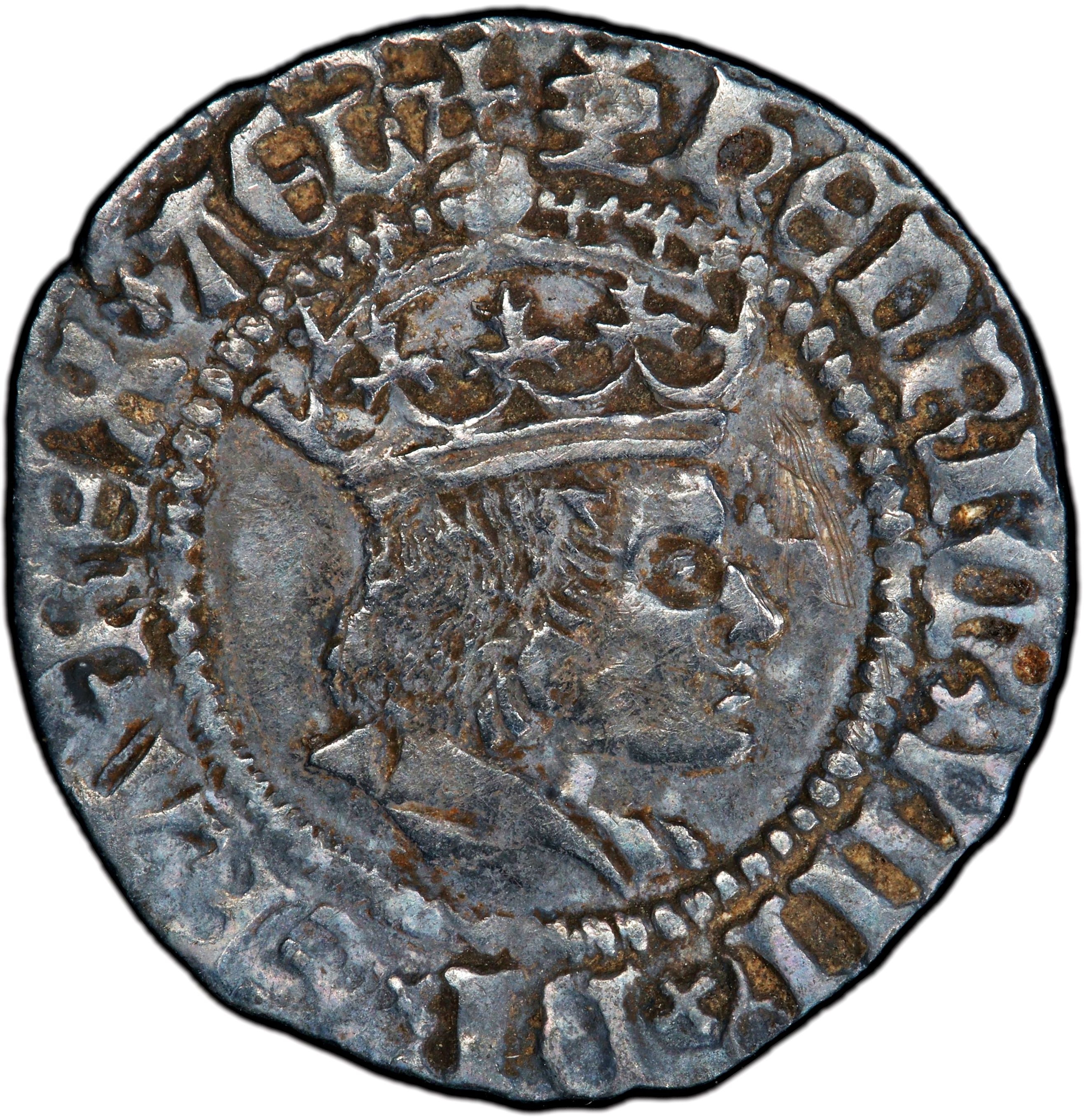 ½ Groat - Henry VIII 1st coinage; Canterbury obverse