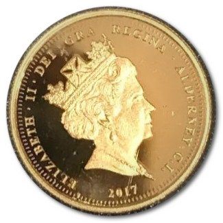 Alderney ¼ Sovereign - Elizabeth II Remembrance 2017 obverse