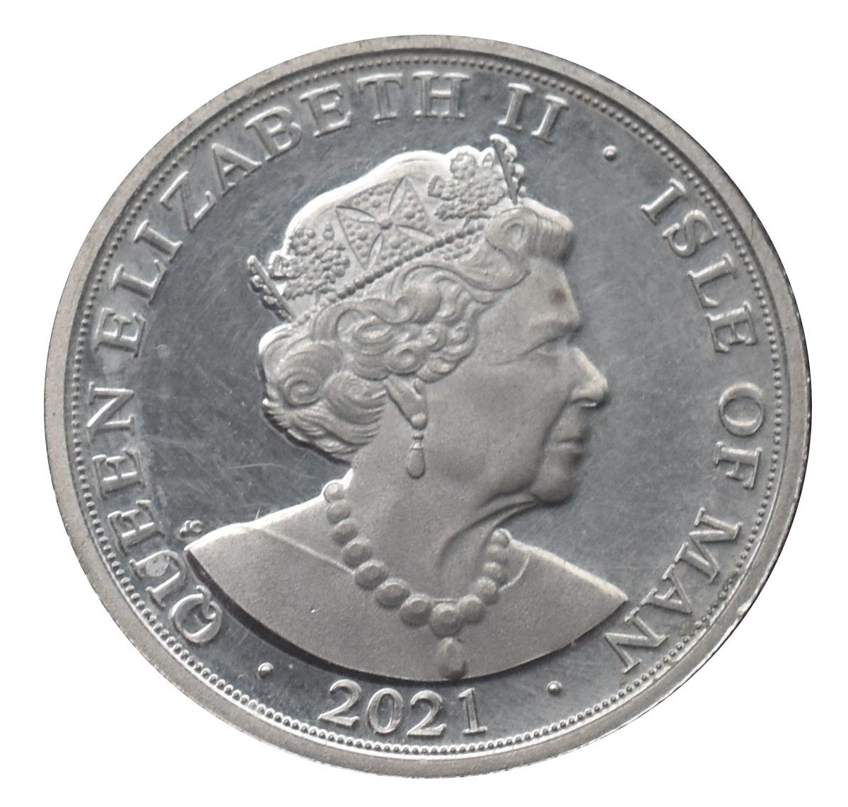 Isle of Man 1 Sovereign - Elizabeth II Christmas 2021 obverse