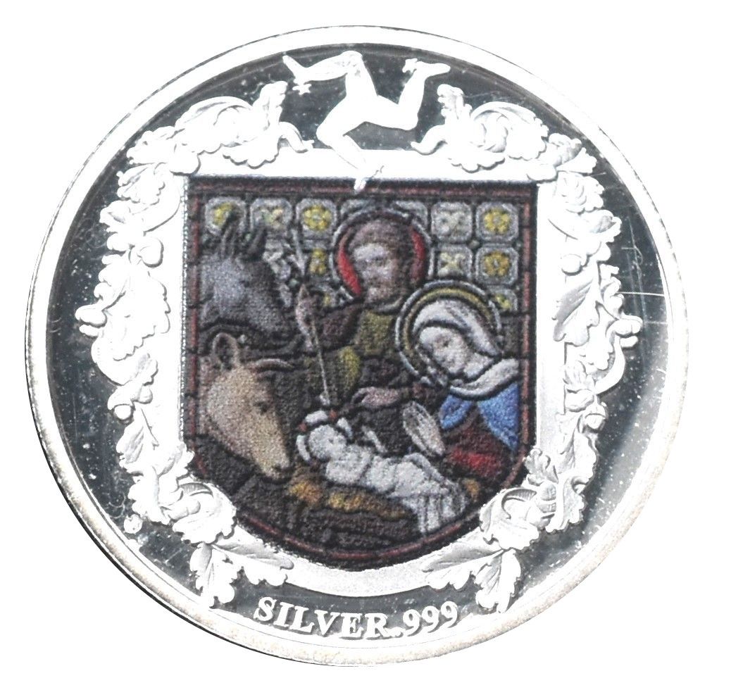 Isle of Man 1 Sovereign - Elizabeth II Christmas 2021