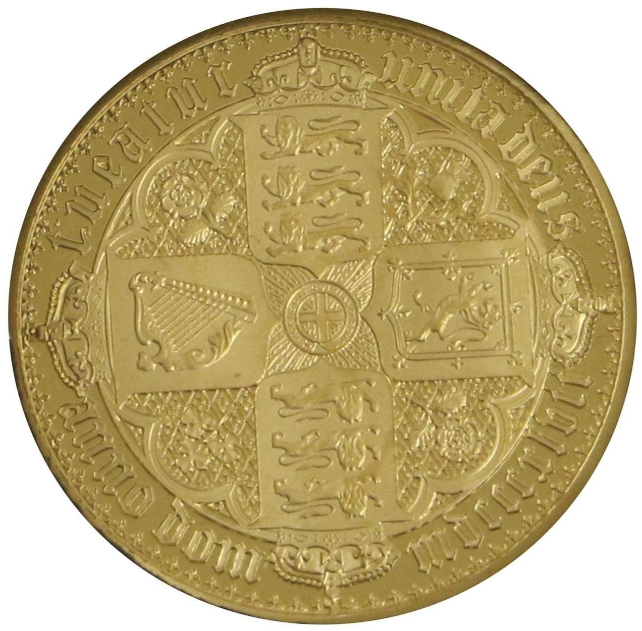 Alderney ½ Sovereign - Elizabeth II Gothic - Quartered Arms; Gold Proof