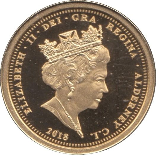 Alderney 1 Sovereign - Elizabeth II Dambusters obverse