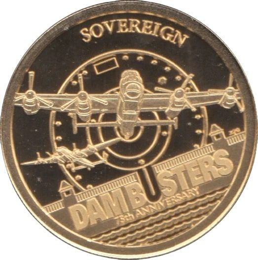 Alderney 1 Sovereign - Elizabeth II Dambusters