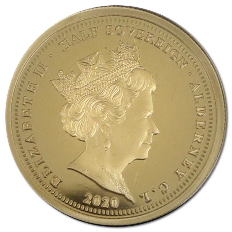 Alderney ½ Sovereign - Elizabeth II Battle of Britain - Boulton Paul Defiant obverse