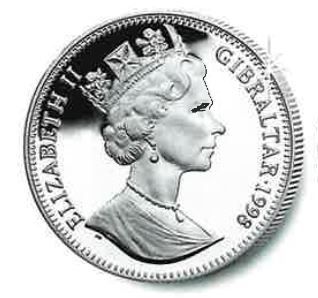 Gibraltar 1 Crown - Elizabeth II Uluru obverse