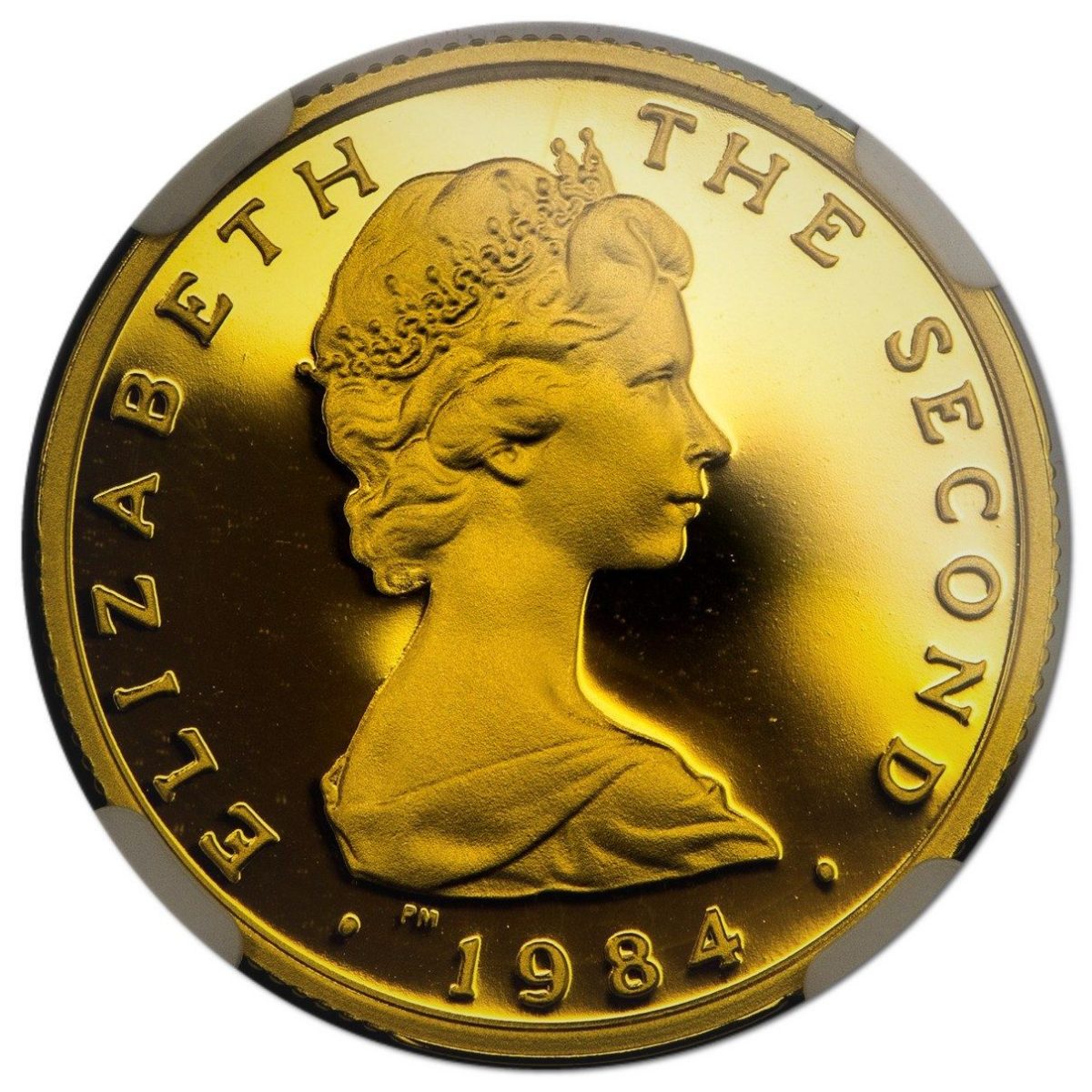 Isle of Man 1 Pound - Elizabeth II Castletown; Gold Proof Piedfort obverse