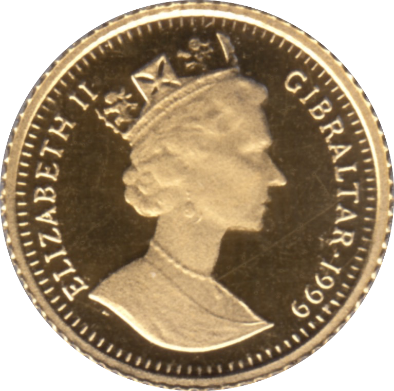 Gibraltar 1/32 Crown - Elizabeth II King Richard I obverse