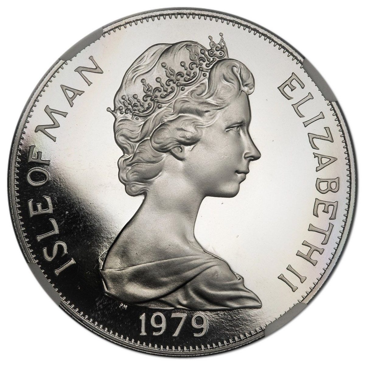 Isle of Man 1 Crown - Elizabeth II Tynwald - Sir William Hillary; Platinum Proof obverse