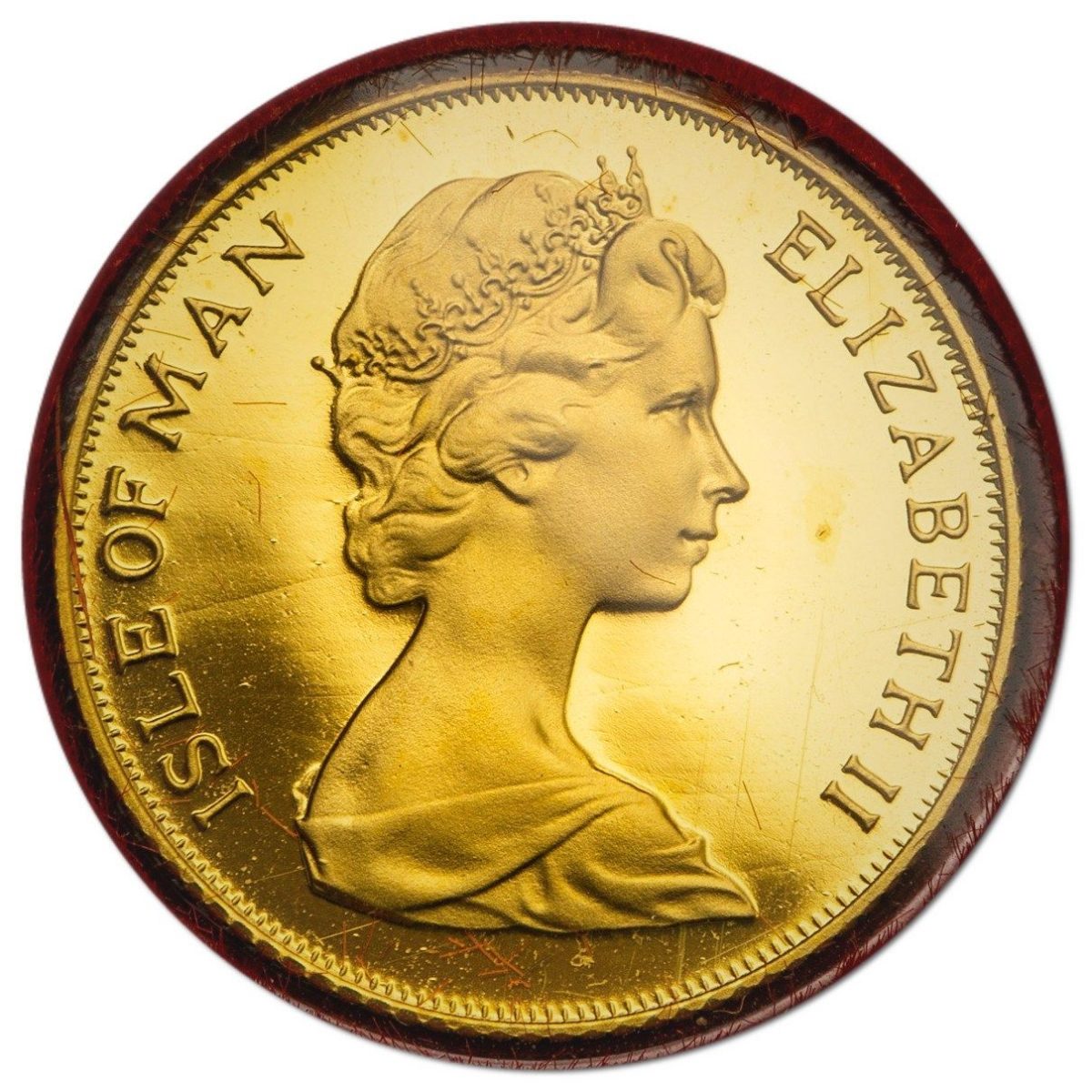 Isle of Man ½ Sovereign - Elizabeth II Royal Wedding obverse