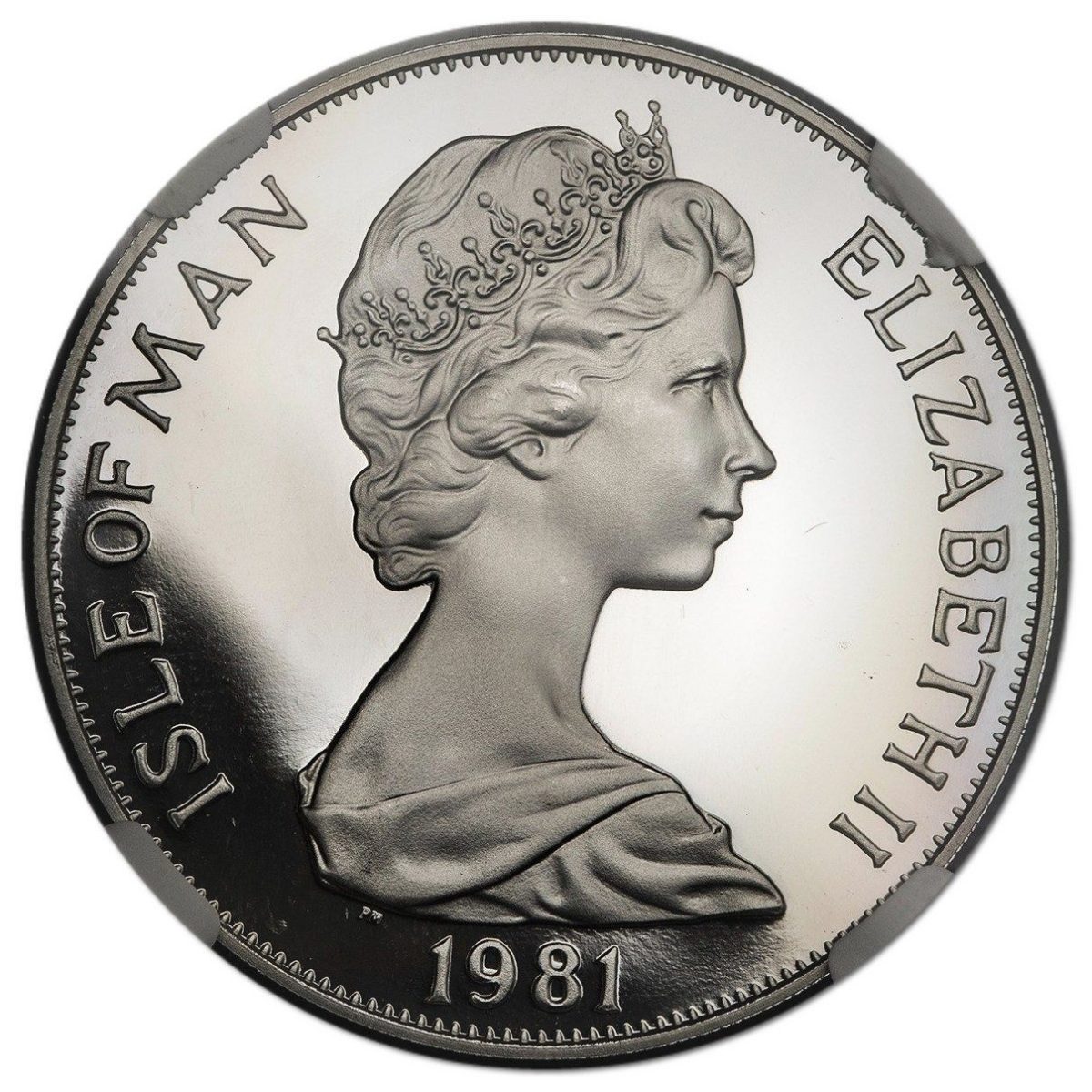 Isle of Man 1 Crown - Elizabeth II Duke of Edinburgh Award Scheme - sports; Platinum Proof obverse