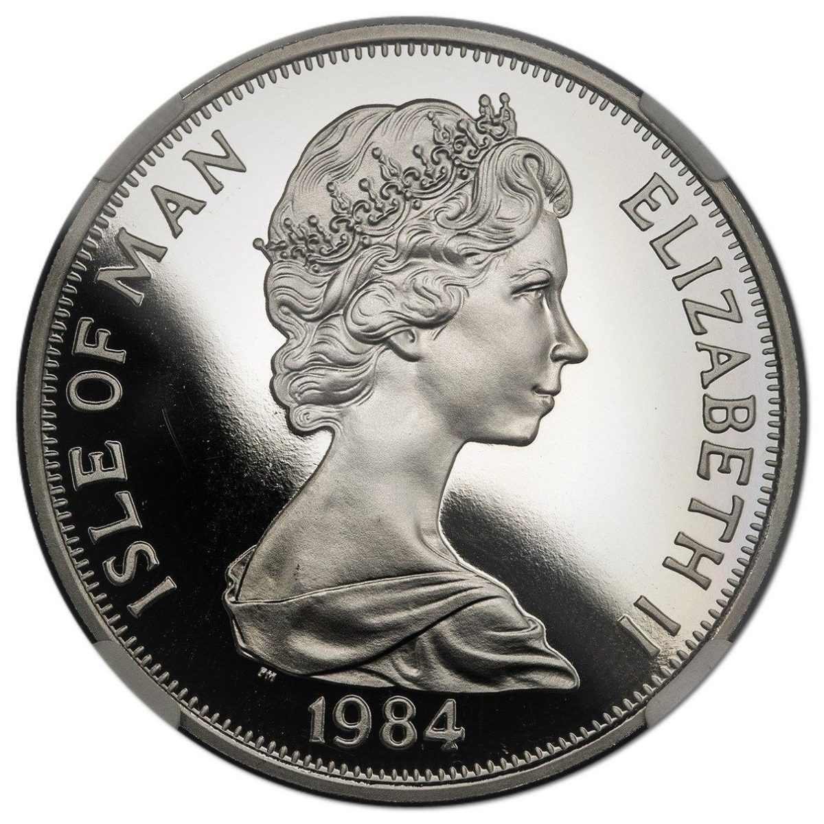 Isle of Man 1 Crown - Elizabeth II College of Arms; King Richard III; Platinum obverse