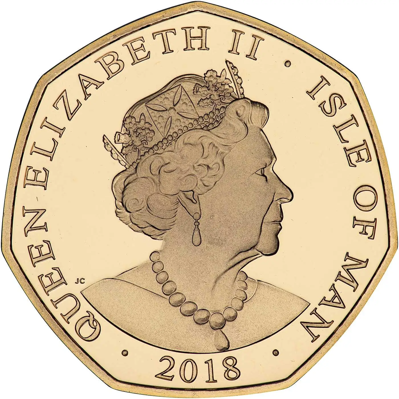Isle of Man 50 Pence - Elizabeth II The Coronation Orb; Gold Proof obverse