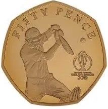Isle of Man 50 Pence - Elizabeth II Cover Drive; Gold Proof