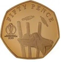 Isle of Man 50 Pence - Elizabeth II Stumping; Gold Proof reverse