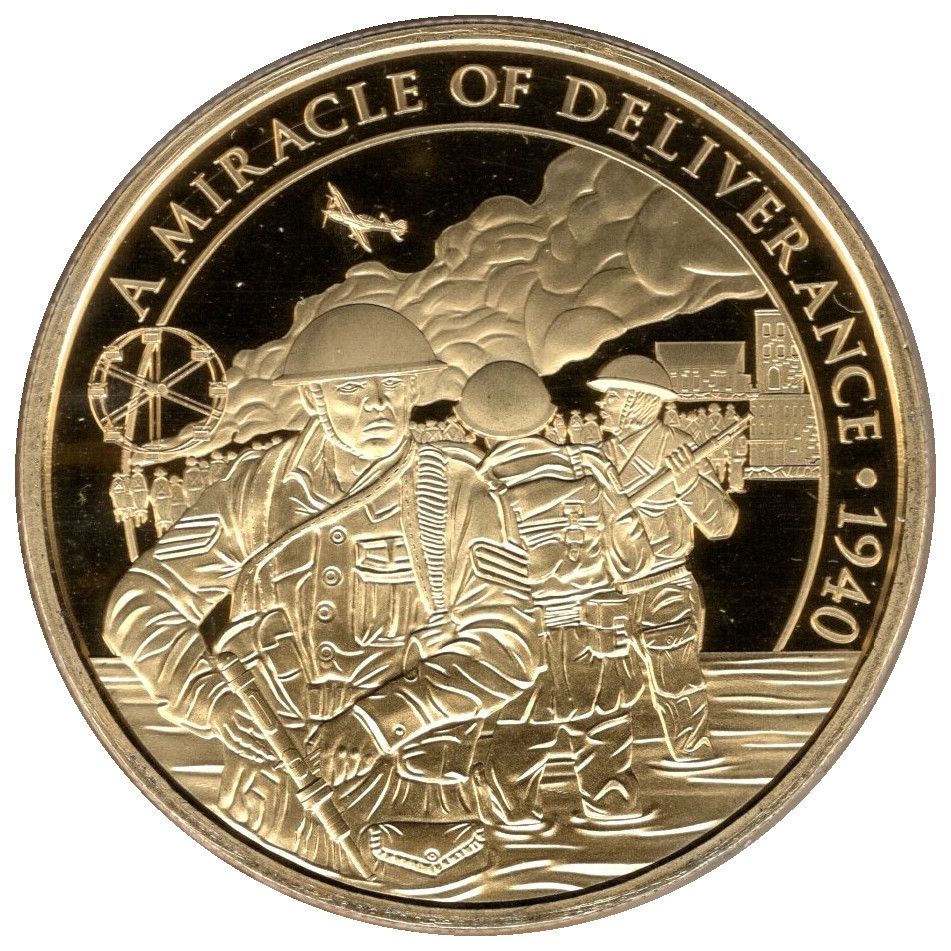 Gibraltar 1 Crown - Elizabeth II Dunkirk 1940 - Soldiers