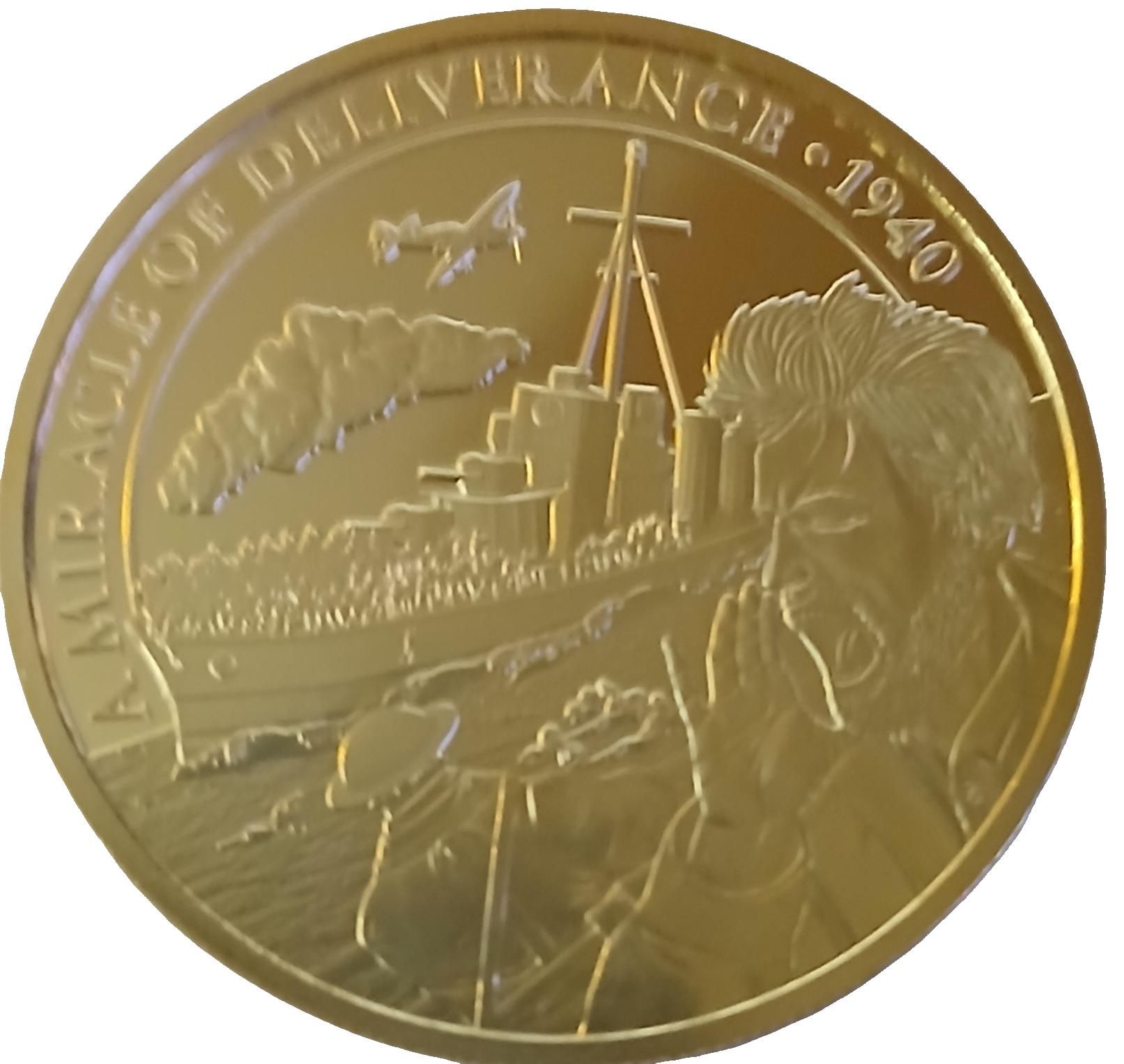 Gibraltar 1 Crown - Elizabeth II Dunkirk 1940 - Vessels