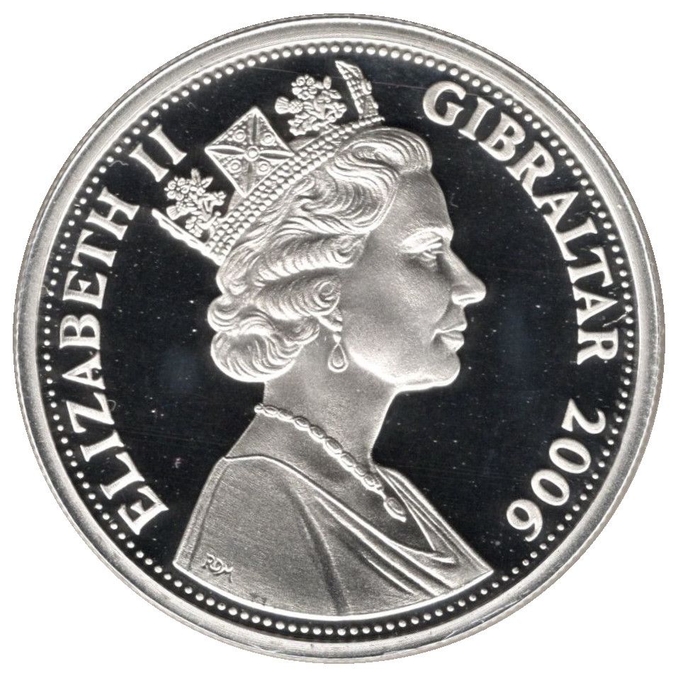 Gibraltar 5 Pounds - Elizabeth II Elizabeth II First Flight on Concorde obverse