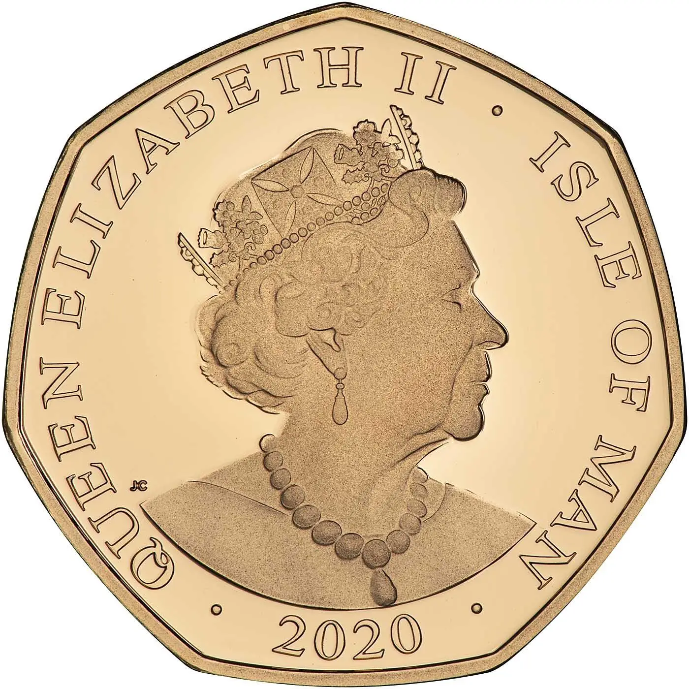 Isle of Man 50 Pence - Elizabeth II Rupert Bear; Gold Proof obverse