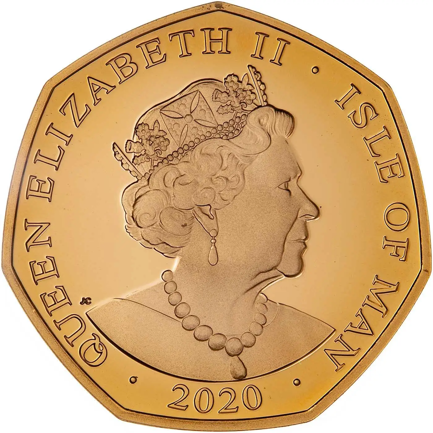 Isle of Man 50 Pence - Elizabeth II Edward Trunk; Gold Proof obverse