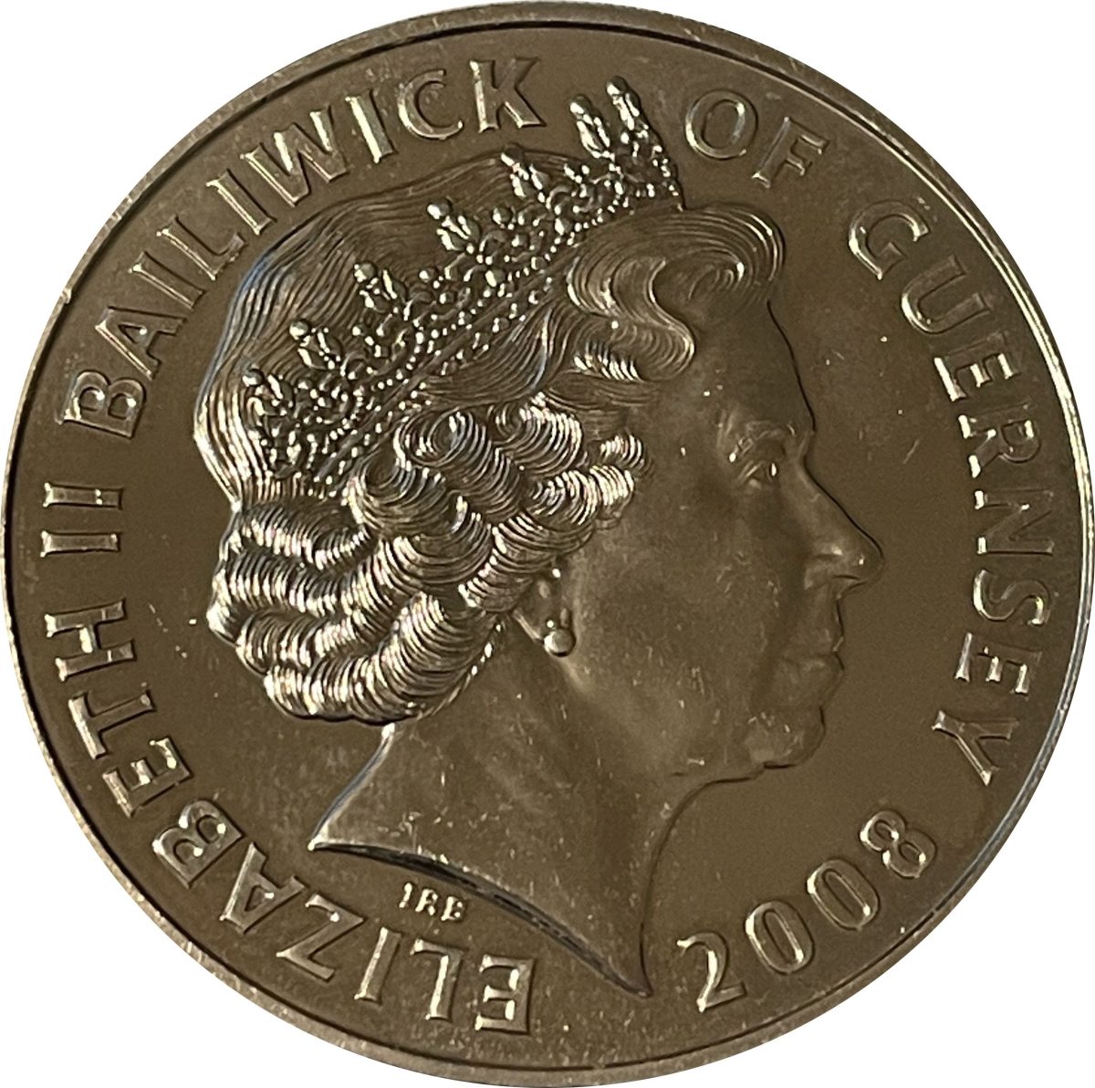 Guernsey 5 Pounds - Elizabeth II Dambusters Raid obverse