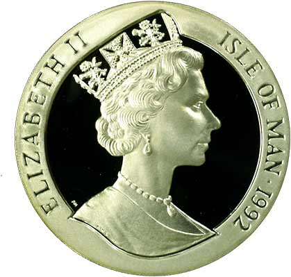Isle of Man 1 Crown - Elizabeth II John Casement; Silver Proof obverse