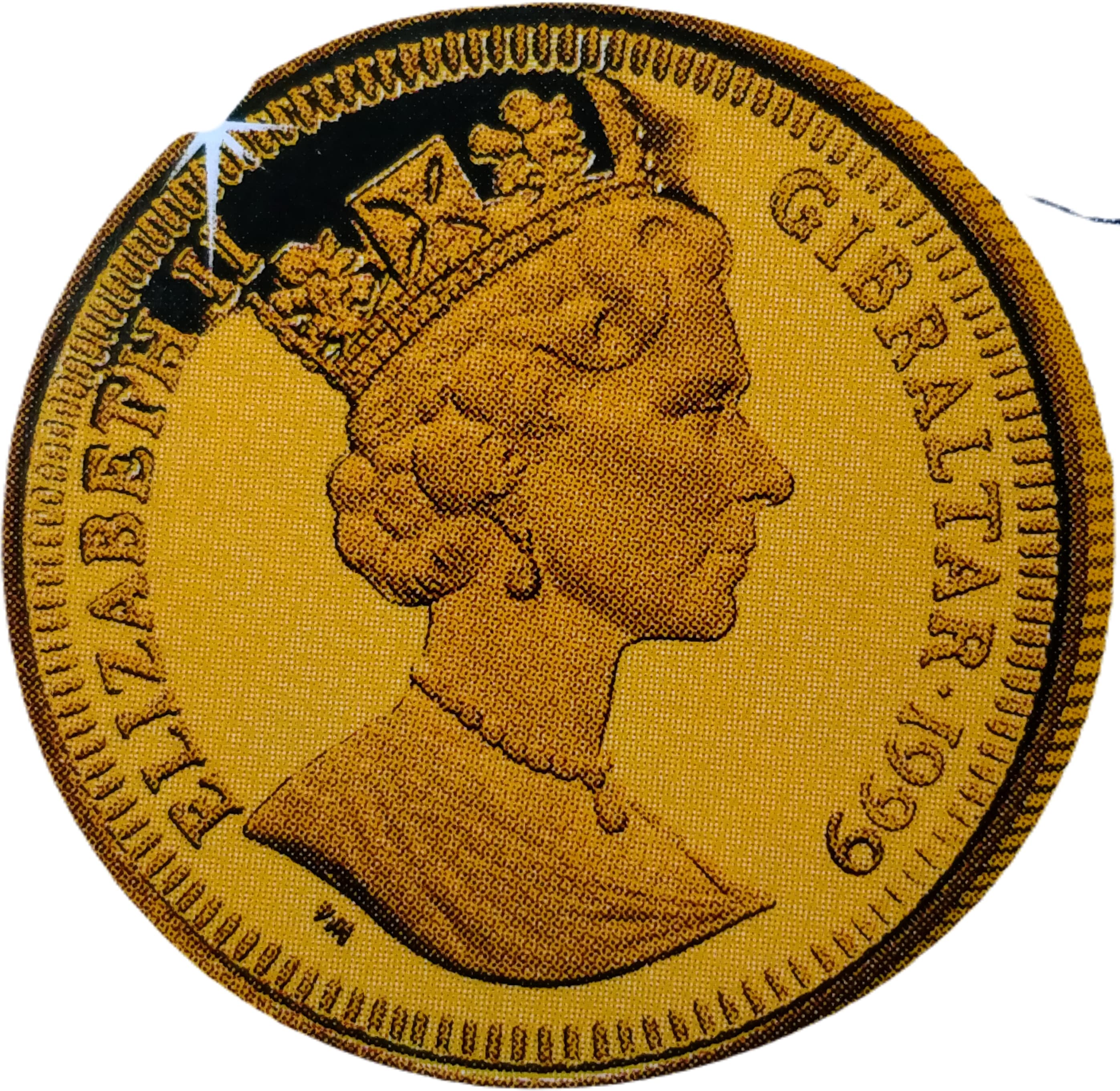 Gibraltar ⅕ Crown - Elizabeth II Rowers and Birds obverse