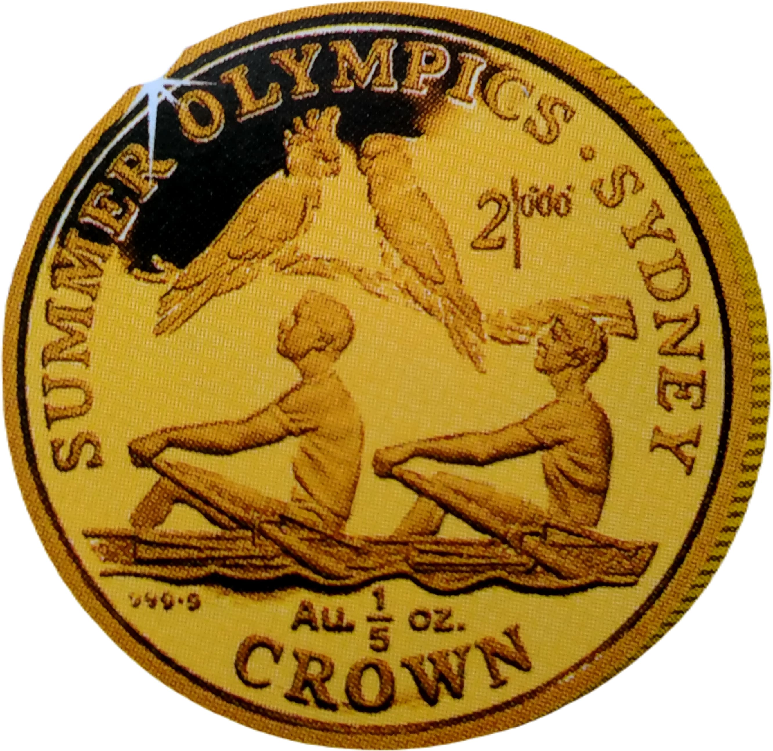 Gibraltar ⅕ Crown - Elizabeth II Rowers and Birds reverse