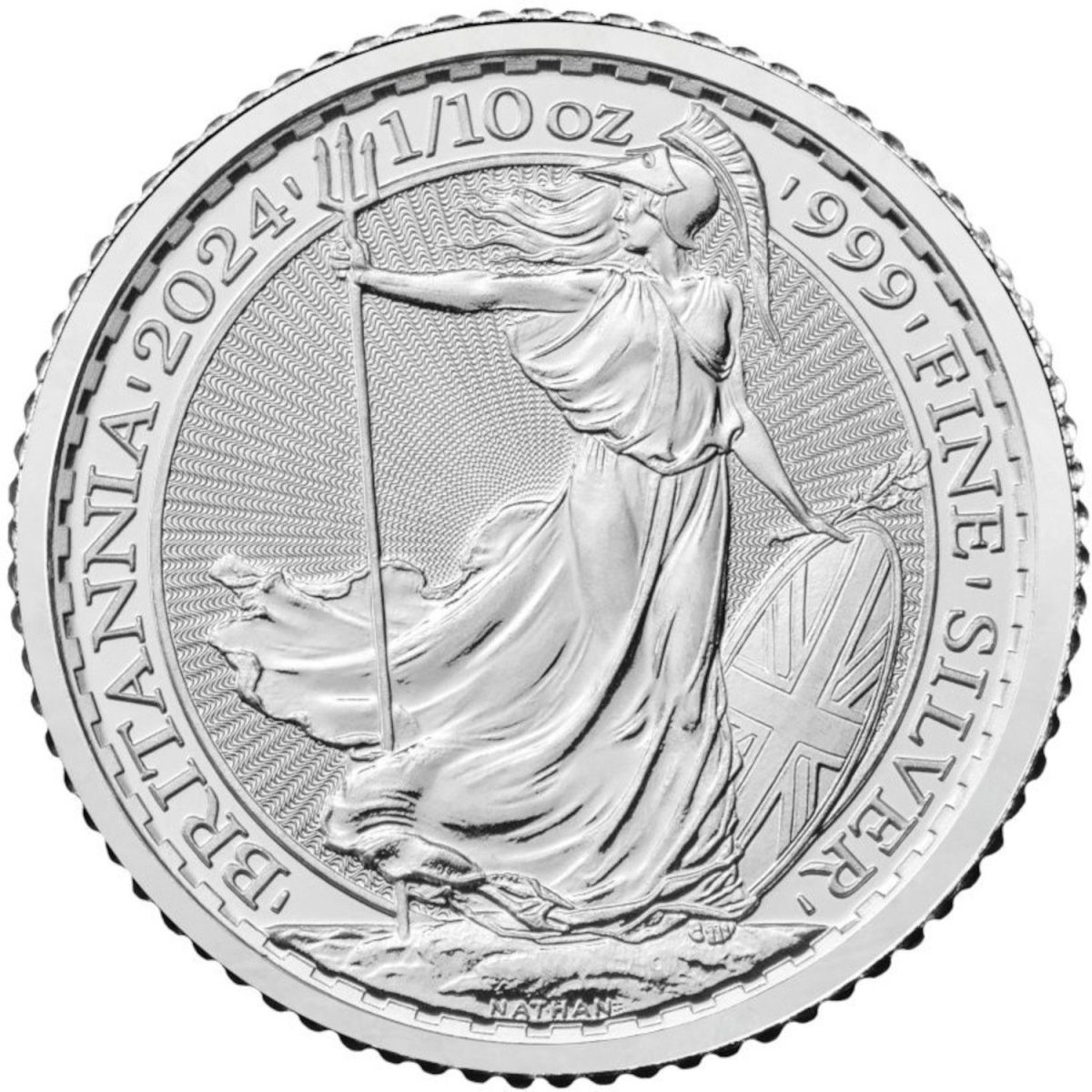 20 Pence - Charles III 1/10 oz Fine Silver obverse