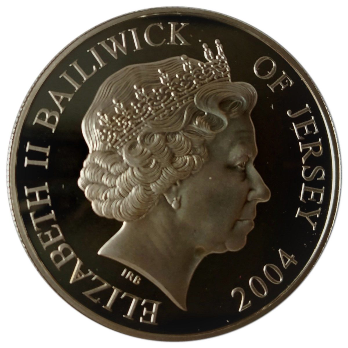 Jersey 5 Pounds - Elizabeth II Crimean War; Silver Proof obverse