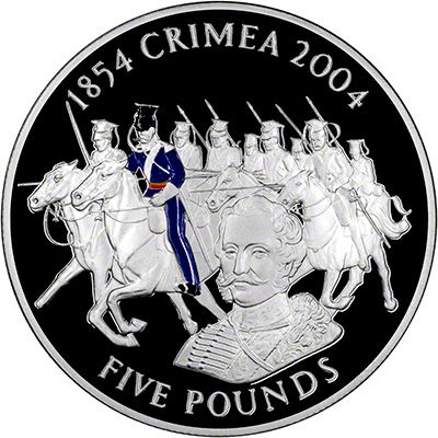 Jersey 5 Pounds - Elizabeth II Crimean War; Silver Proof