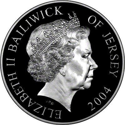 Jersey 10 Pounds - Elizabeth II Crimean War; Silver Proof obverse