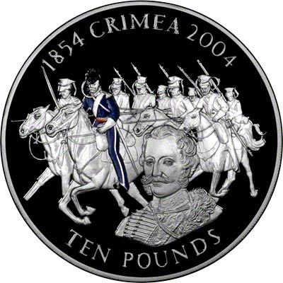 Jersey 10 Pounds - Elizabeth II Crimean War; Silver Proof