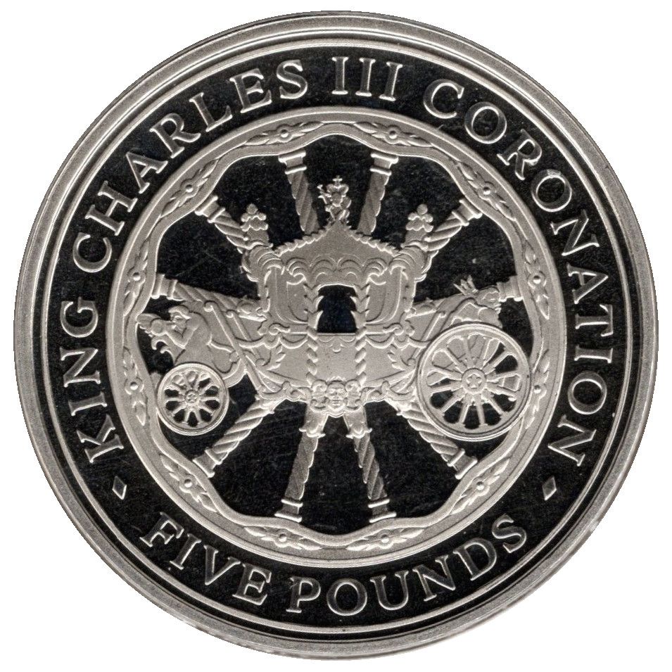 Isle of Man 5 Pounds - Charles III Coronation