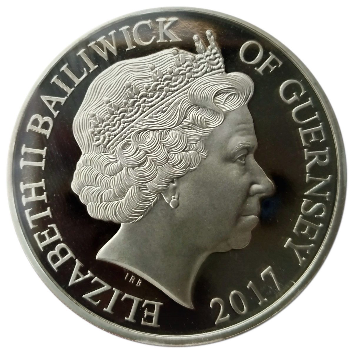 Guernsey 5 Pounds - Elizabeth II House of Windsor obverse