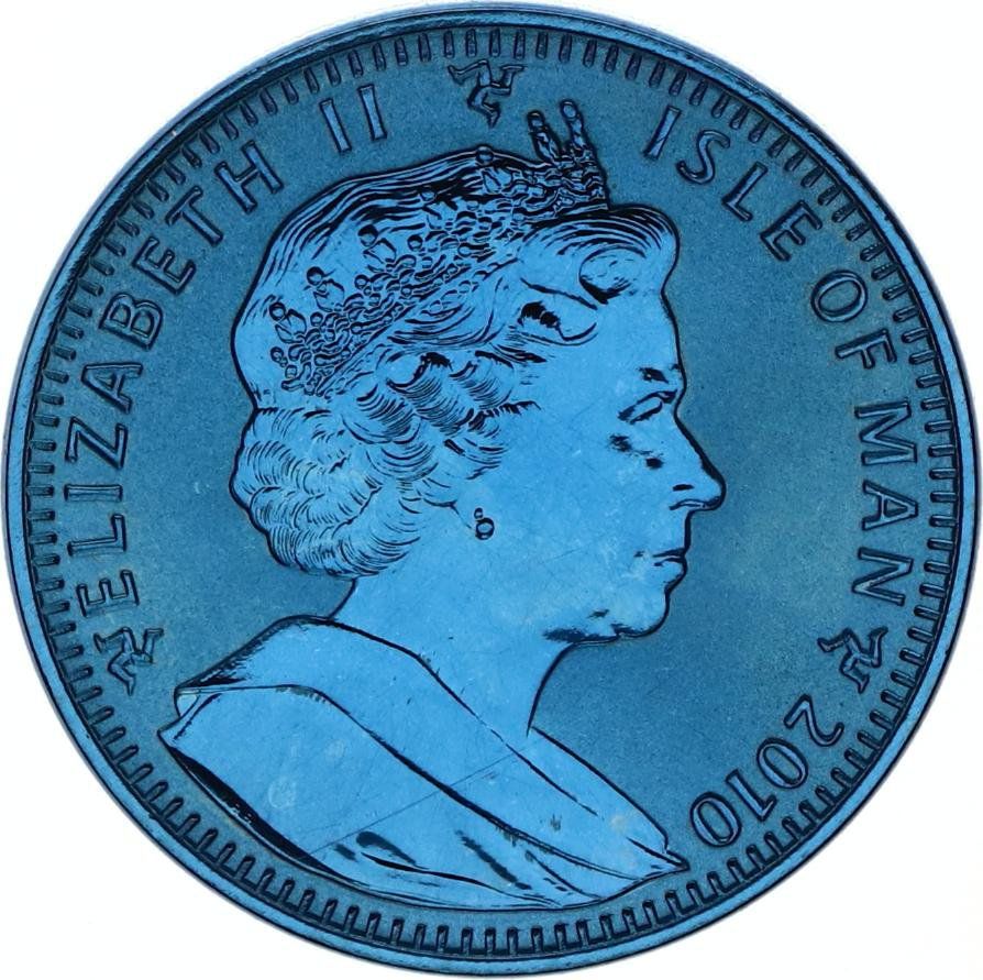 Isle of Man ½ Crown - Elizabeth II Georg F. Händel obverse