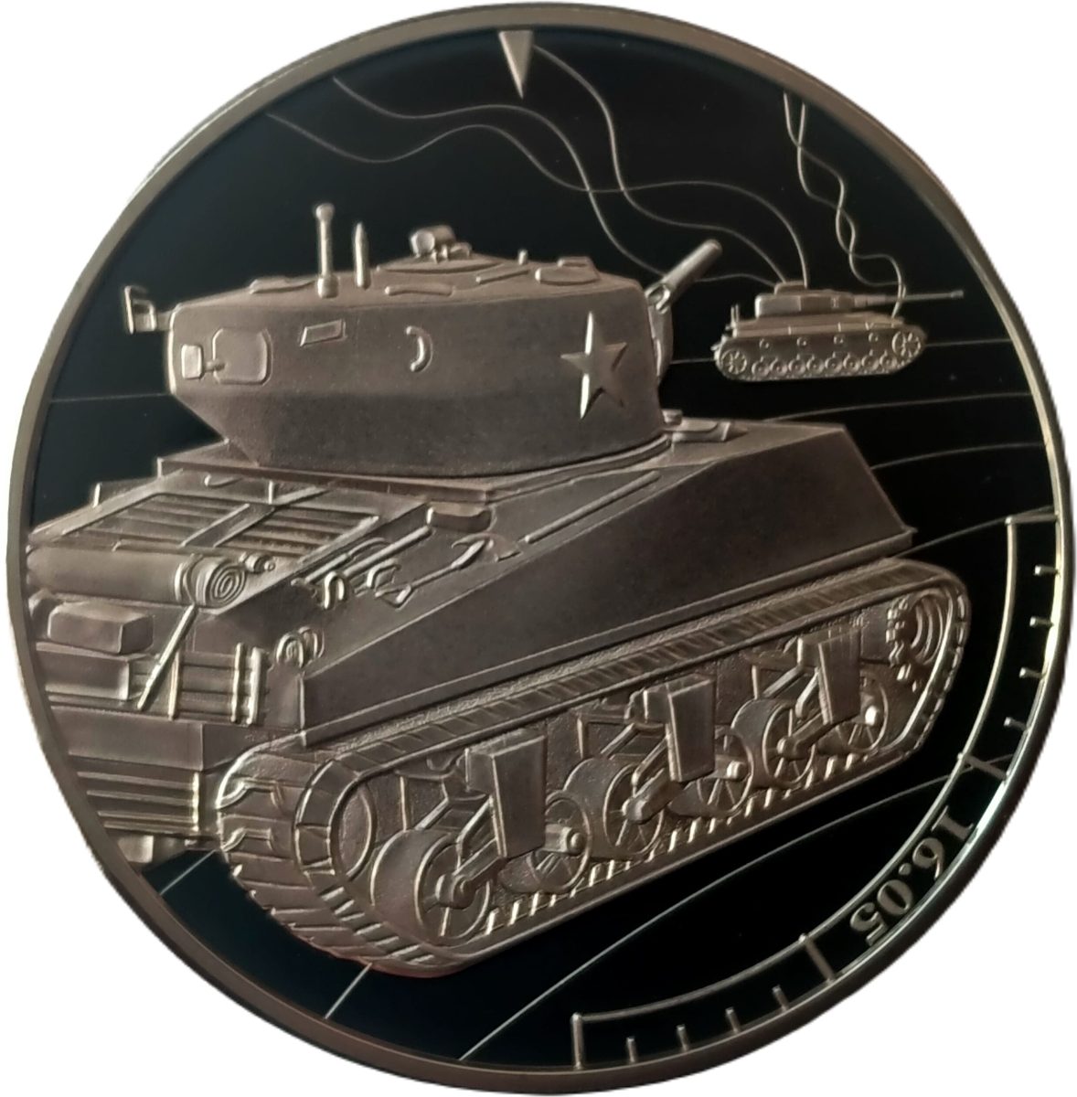 Guernsey 5 Pounds - Elizabeth II D-Day Landing 16.05 reverse