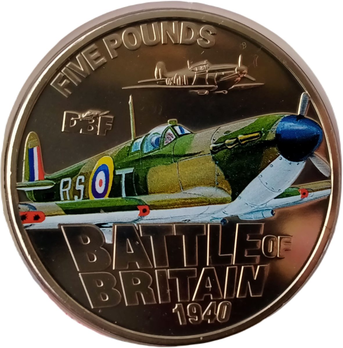 Jersey 5 Pounds - Elizabeth II The Battle of Britain - Supermarine Spitfire reverse