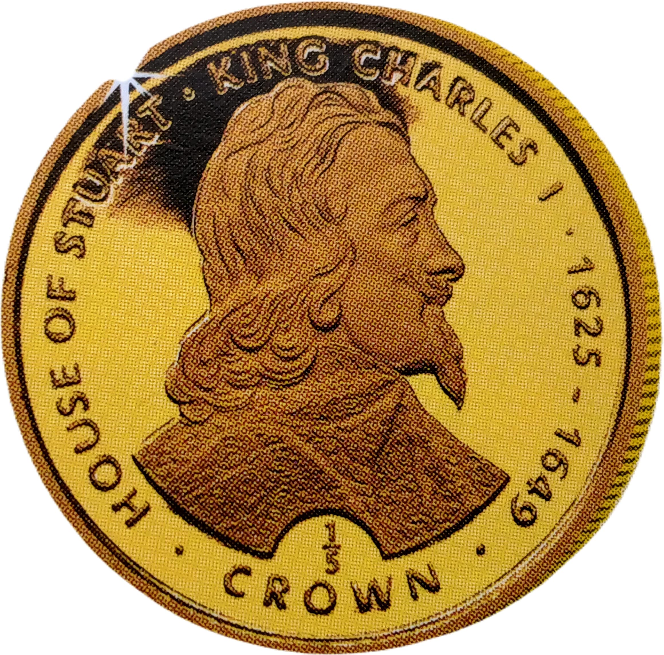 Gibraltar ⅕ Crown - Elizabeth II King Charles I reverse