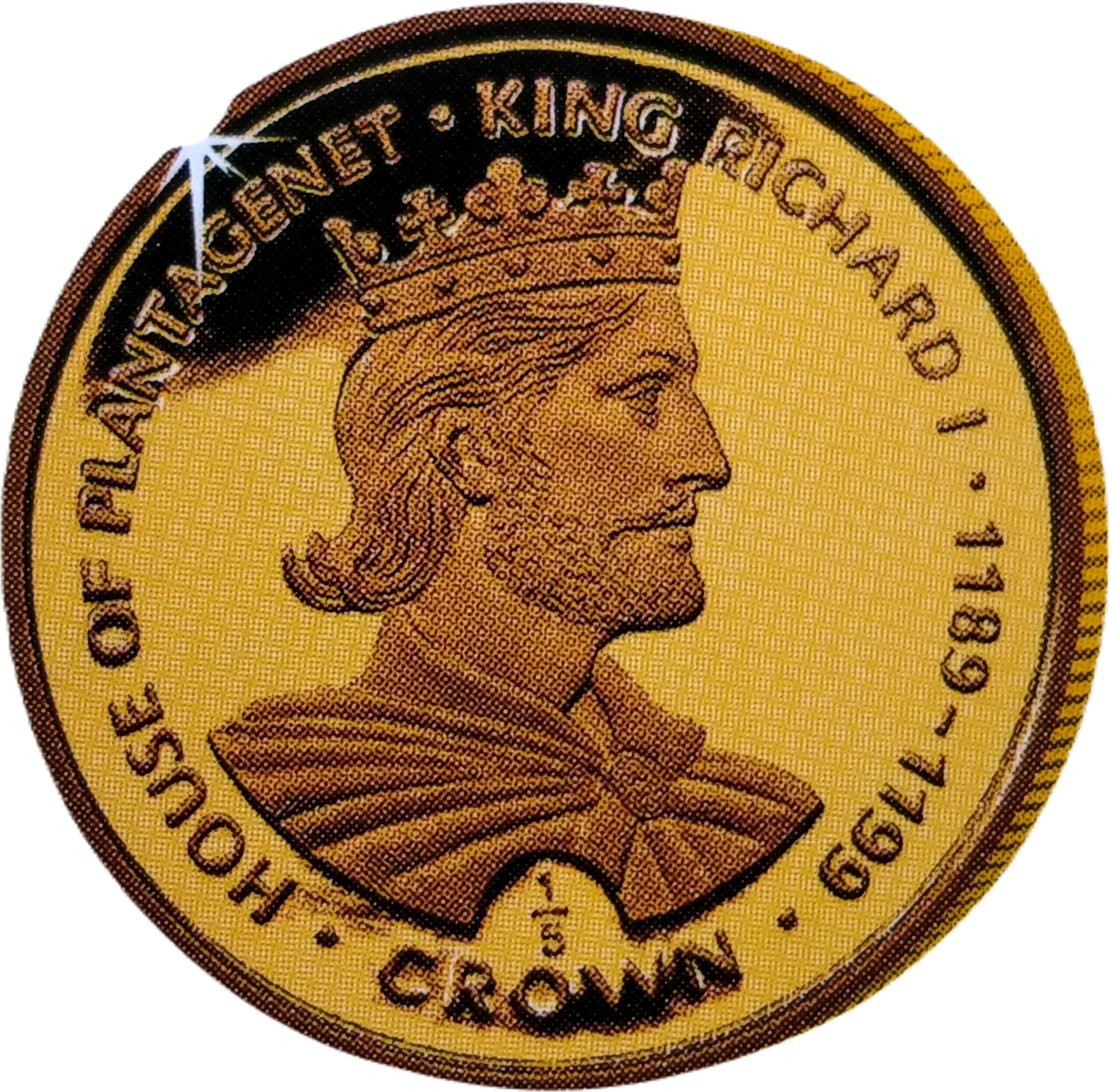 Gibraltar ⅕ Crown - Elizabeth II King Richard I reverse