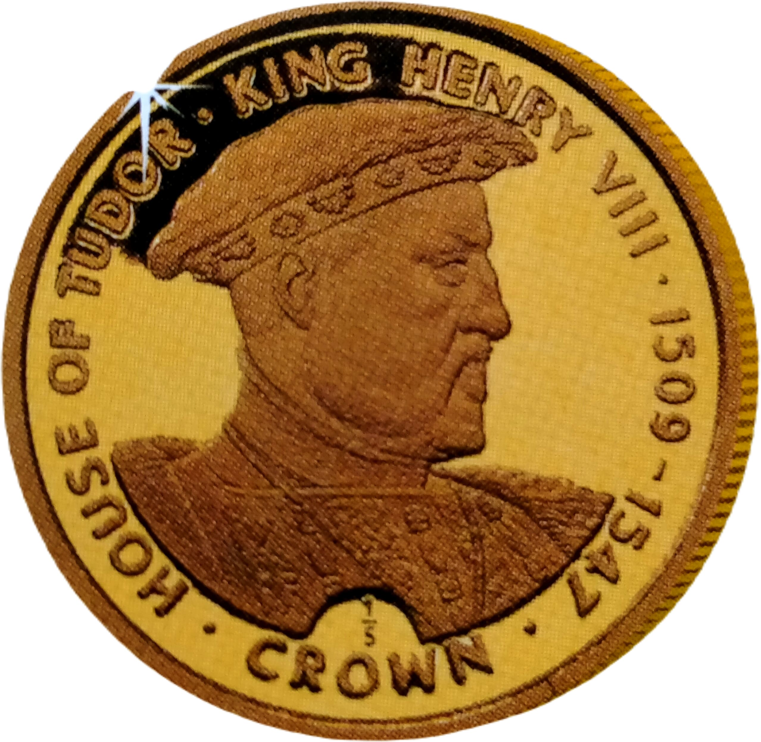 Gibraltar ⅕ Crown - Elizabeth II King Henry VIII reverse