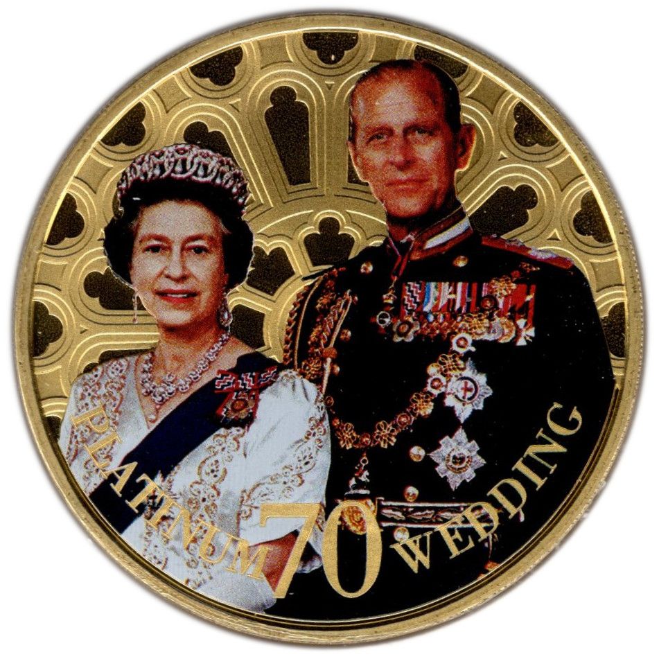 Jersey 50 Pence - Elizabeth II Platinum Wedding