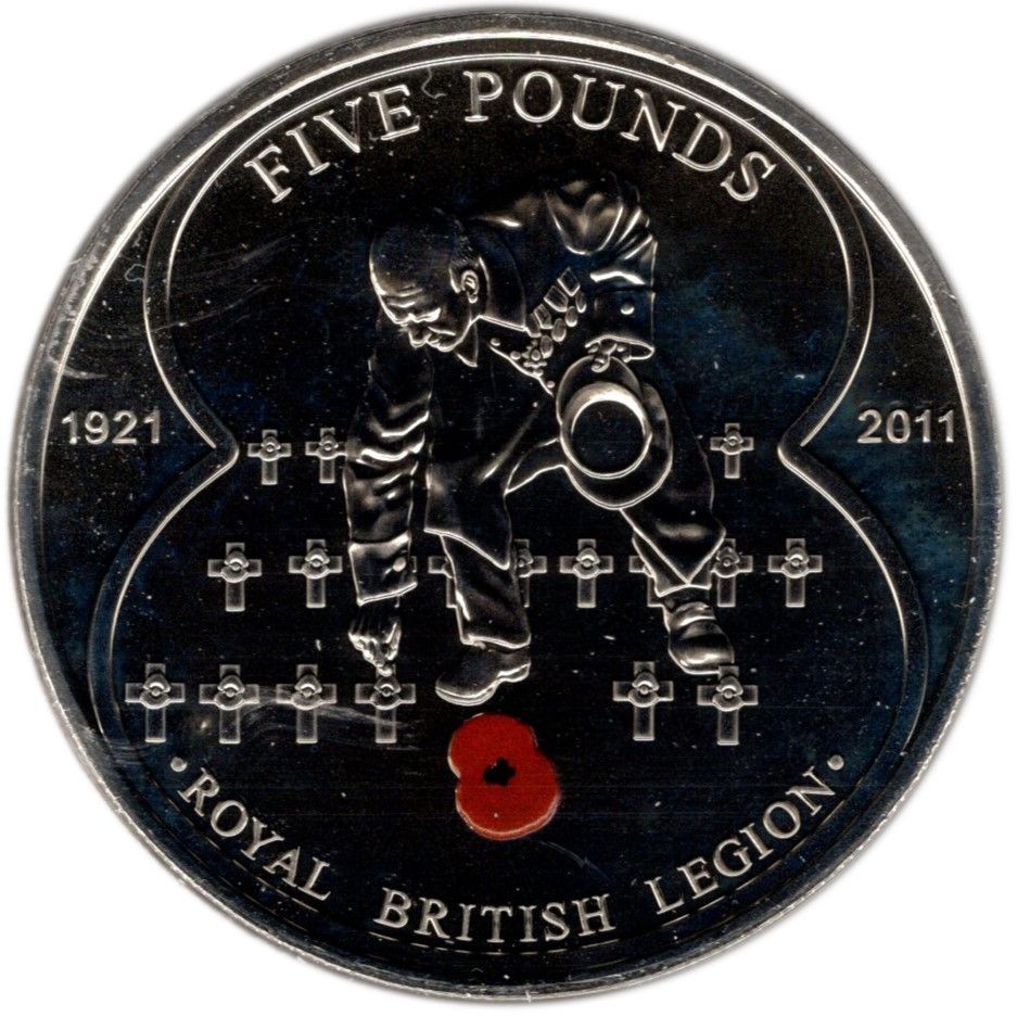 Jersey 5 Pounds - Queen Elizabeth II Royal British Legion