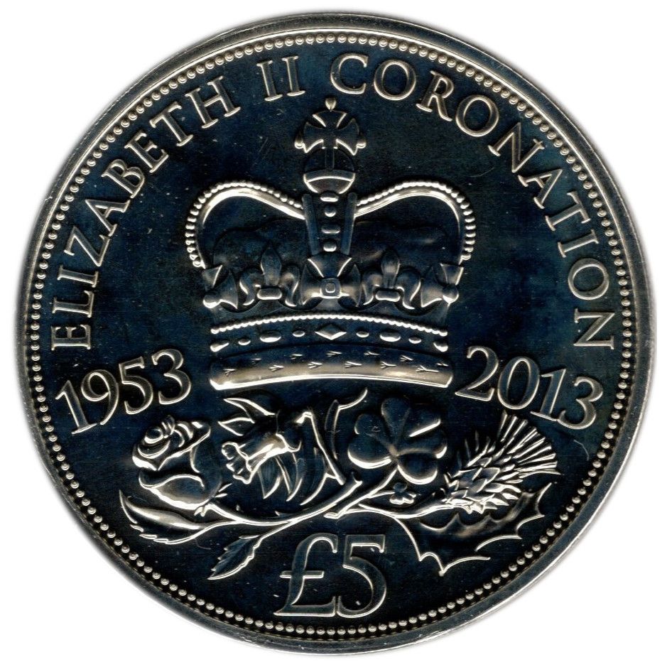 Jersey 5 Pounds - Elizabeth II Coronation Jubilee