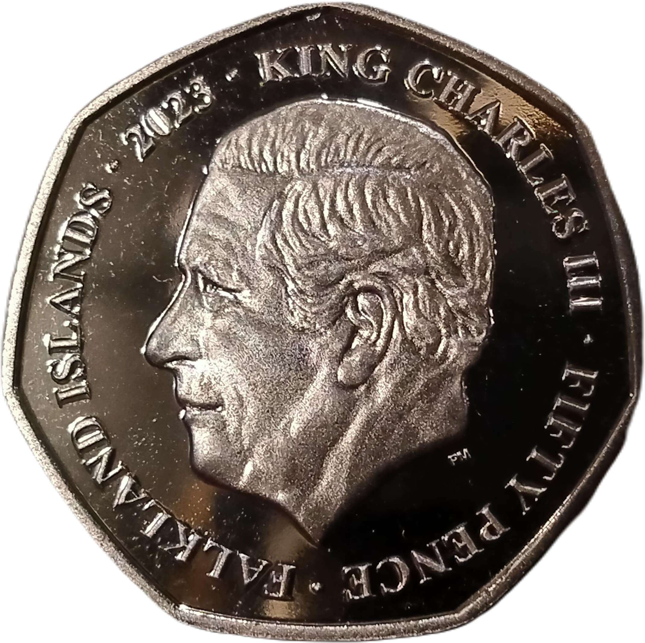 Falkland Islands 50 Pence - Charles III obverse