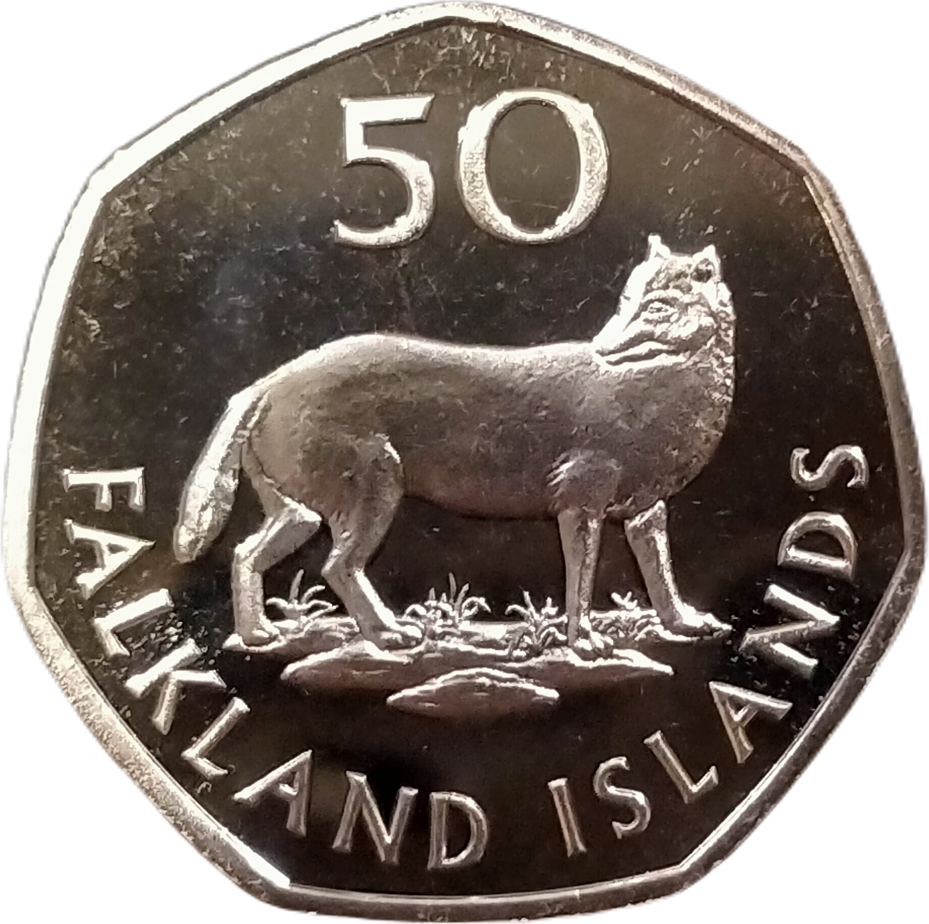 Falkland Islands 50 Pence - Charles III reverse